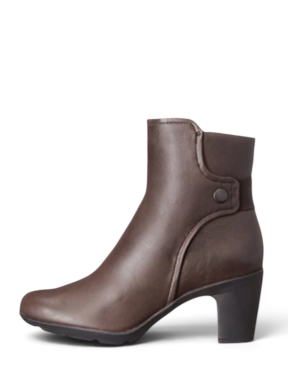 Clark’s Lucette Jewels Brown Leather Bootie